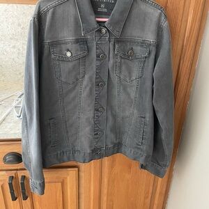 The Limited Charcoal Jean Jacket